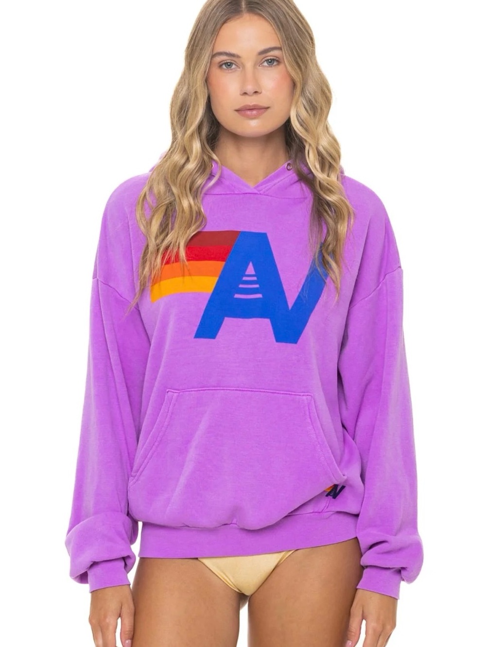 NWT Aviator Nation Lavender Hoodie & Jogger Set - Picture 3 of 4